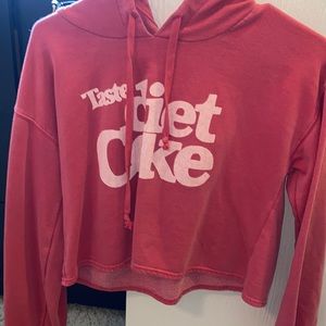 taste Diet Coke crop sweater top, super comfy and warm
